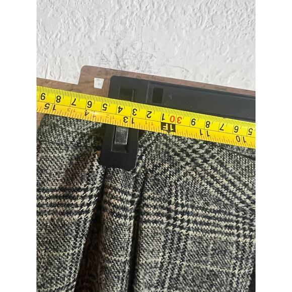 IRENE VAN RYB Wool Plaid Tapered Slim Pants Womens Size 42 (US L) Gray - Picture 5 of 8